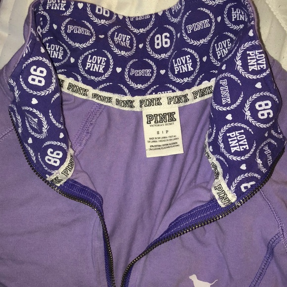 EUC Victoria’s Secret PINK Quarter-zip Sweatshirt - Picture 5 of 5